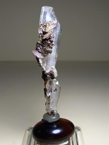 Quartz (variety faden)<br />Leoni Mountain, Sticciano, Roccastrada, Grosseto Province, Tuscany, Italy<br />51 x 12 mm<br /> (Author: Sante Celiberti)