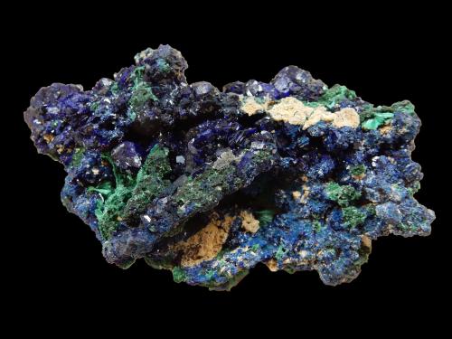 Azurite and Malachite<br />Sepon Mine, Vilabouly District, Savannakhét Province, Laos (Lao P.D.R.)<br />90 mm x 50 mm x30 mm<br /> (Author: Dany Mabillard)