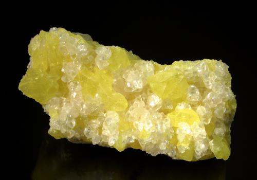 Sulfur<br />Maybee Quarry, Maybee, Monroe County, Michigan, USA<br />3.9 cm x 7.6 cm<br /> (Author: Michael Shaw)