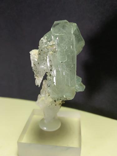 Baryte, Pyrite, Calcite<br />Niccioleta Mine, Massa Marittima, Grosseto Province, Tuscany, Italy<br />55 x 30 mm<br /> (Author: Sante Celiberti)