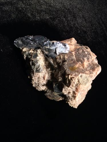 Molybdenite, Biotite, Feldspar<br /><br />100 mm X 85 mm X 85<br /> (Author: Robert Seitz)