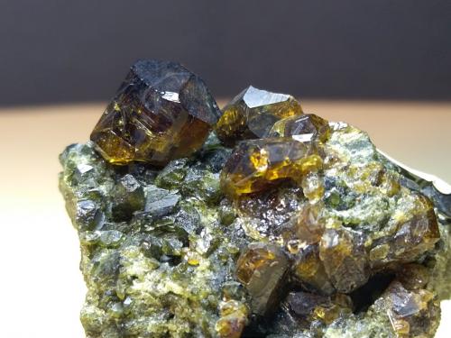 Vesuvianite<br />Case Collina (Toscopomici Quarry), Pitigliano, Grosseto Province, Tuscany, Italy<br />32 x 25 mm<br /> (Author: Sante Celiberti)