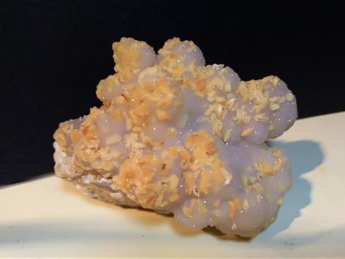 Magnesita sobre Cuarzo (variedad calcedonia)<br />Monterufoli, Pomarance, Pisa Province, Tuscany, Italy<br />77 x 52 mm<br /> (Autor: Sante Celiberti)