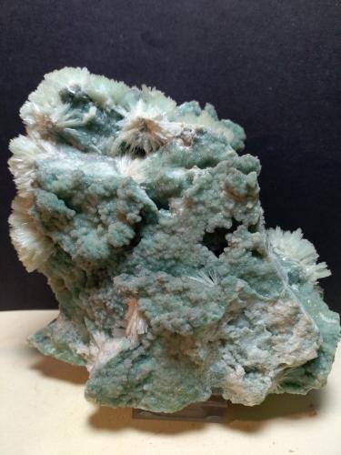 Aragonite (variety Sr rich aragonite), Calcite<br />Boccheggiano Mines, Montieri, Grosseto Province, Tuscany, Italy<br />14 x 13 cm<br /> (Author: Sante Celiberti)