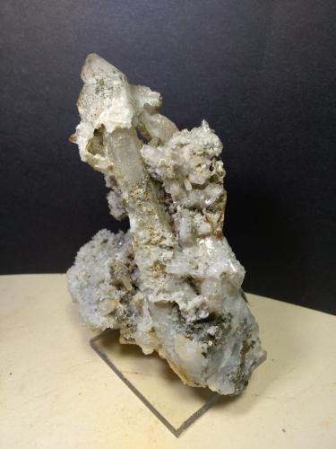 Quartz (variety scepter), Pyrite<br />Campiano Mine, Montieri, Grosseto Province, Tuscany, Italy<br />12 x 8 cm<br /> (Author: Sante Celiberti)