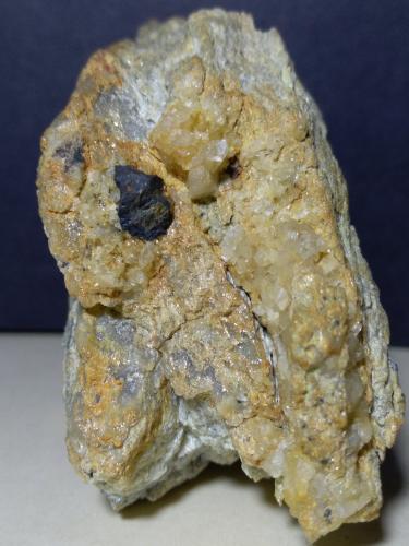 Geocronite, Quartz<br />Pollone Mine, Valdicastello Carducci, Pietrasanta Municipality, Lucca Province, Tuscany, Italy<br />82 x 52 mm<br /> (Author: Sante Celiberti)