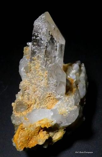 Cuarzo.<br />Mina Elisita, Sallent de Gállego, Valle de Tena, Comarca Alto Gállego, Huesca, Aragón, España<br />38x24 mm.<br /> (Autor: Jesus Franquesa Baucells)