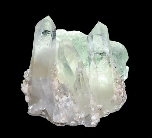 Fluorite, Quartz, Mica<br />Pasto Bueno, Pampas District, Pallasca Province, Ancash Department, Peru<br />4,4 x 4,3 x 3,3 cm<br /> (Author: Bergur_E_Sigurdarson)