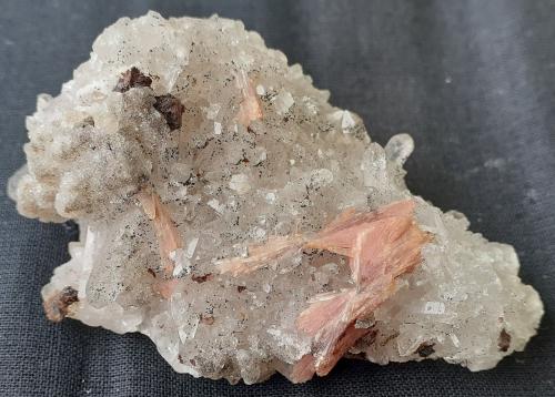 Inesite, Hubeite, Quartz, 'Apophyllite'<br />Fengjiashan Mine, Edong, Daye, Huangshi Prefecture, Hubei Province, China<br />6 x 4 cm<br /> (Author: Volkmar Stingl)