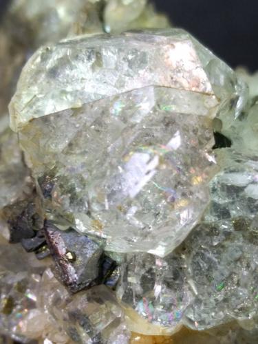 Fluorite, Pyrite, Tetrahedrite, Quartz, Anhydrite<br />Campiano Mine, Montieri, Grosseto Province, Tuscany, Italy<br />80 x 51 mm<br /> (Author: Sante Celiberti)