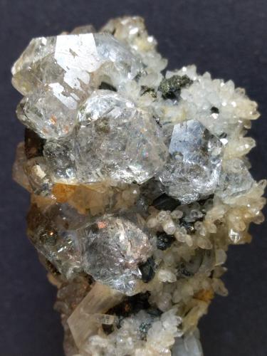 Fluorite, Pyrite, Tetrahedrite, Quartz, Anhydrite<br />Campiano Mine, Montieri, Grosseto Province, Tuscany, Italy<br />80 x 51 mm<br /> (Author: Sante Celiberti)