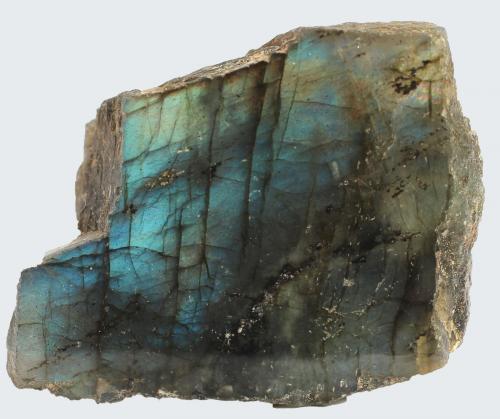 Anortita (variedad labradorita)<br />Distrito Ampanihy, Región Sudoeste, Provincia Toliara (Tuléar), Madagascar<br />49 x 38 x 17 mm<br /> (Autor: José Luis Zamora)