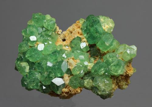 Andradita (variedad demantoide) (Grupo Granate)<br />Distrito Ambanja, Provincia Antsiranana, Madagascar<br />50x40mm<br /> (Autor: Ramon A  Lopez Garcia)