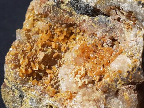 Wulfenite<br />Las Arañas Mine, Carrera Pinto, Cachiyuyo de Llampos District, Copiapó Province, Atacama Region, Chile<br />5,5 x 4 cm<br /> (Author: Volkmar Stingl)