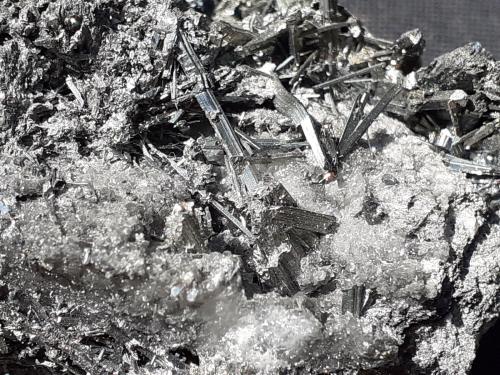 Stibnite<br />Stadtschlaining, Oberwart District, Burgenland, Austria<br />6 x 3,5 cm<br /> (Author: Volkmar Stingl)