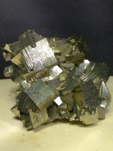 Pyrite<br />Boccheggiano Mines, Montieri, Grosseto Province, Tuscany, Italy<br />65 x 55 mm<br /> (Author: Sante Celiberti)