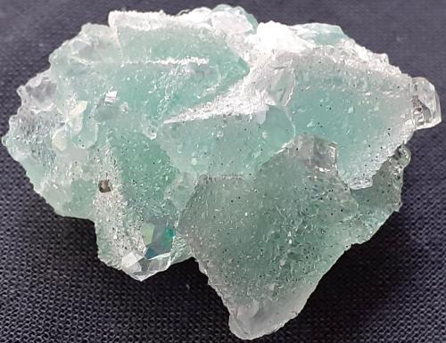 Fluorite, Pyrite<br />Baimashan tunnel (construction site), Qianbaxia, Wuyishan, Nanping Prefecture, Fujian Province, China<br />3 x 2,5 cm<br /> (Author: Volkmar Stingl)