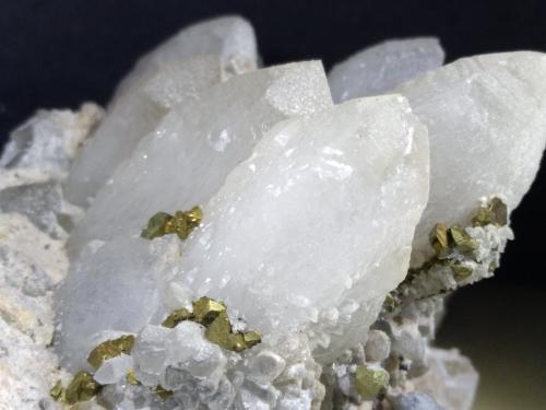 Quartz, Chalcopyrite<br />Fenice Capanne Mine, Massa Marittima, Grosseto Province, Tuscany, Italy<br />10,5 x 6,5 cm<br /> (Author: Sante Celiberti)