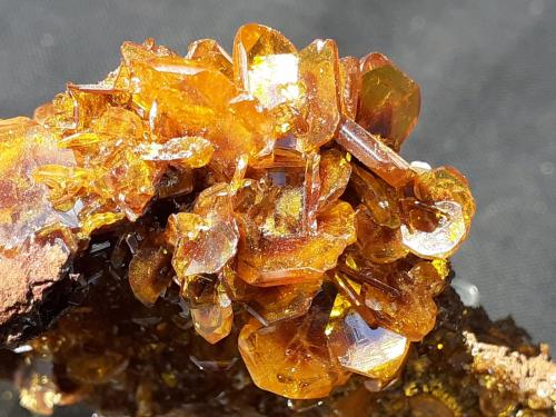 Wulfenite<br />Erupción Mine (Ahumada Mine), Los Lamentos Mountain Range, Municipio Ahumada, Chihuahua, Mexico<br />5 x 4 cm<br /> (Author: Volkmar Stingl)