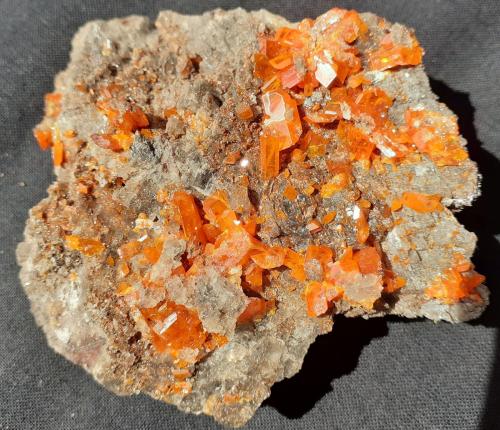 Wulfenite<br />Red Cloud Mine, Trigo Mountains, Silver District, La Paz County, Arizona, USA<br />7 x 6 cm<br /> (Author: Volkmar Stingl)