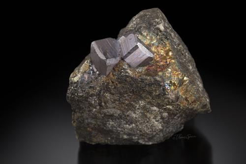 Cobaltite on Chalcopyrite<br />Tunaberg, Nyköping, Södermanland, Sweden<br />pending<br /> (Author: Gail)