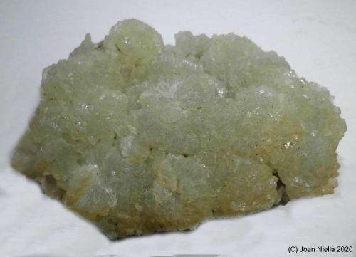 Prehnita<br />Cantera Minera I, Cerro de los Serranos, Lebrija, Comarca Bajo Guadalquivir, Sevilla, Andalucía, España<br />7 x 5 cm<br /> (Autor: Joan Niella)