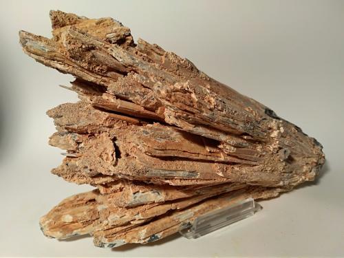 Stibiconite on Stibnite<br />Mina Pereta, Pereta, Magliano in Toscana, Provincia Grosseto, Toscana, Italia<br />25 x 13,5 cm<br /> (Author: Sante Celiberti)