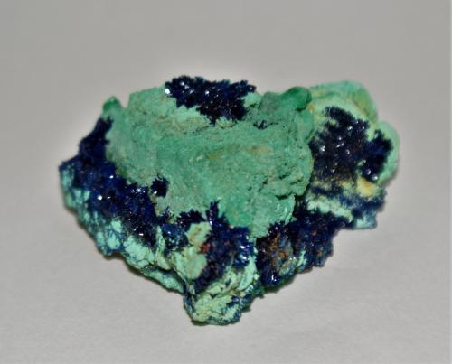 Azurite and Malachite<br />Bou Bekker, Touissit District, Jerada Province, Oriental Region, Morocco<br />5 cm<br /> (Author: Philippe Durand)
