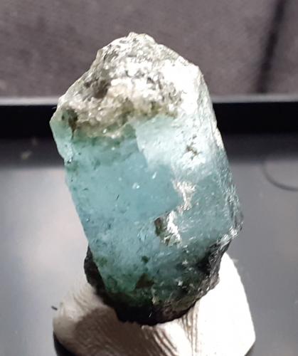 Beryl (variety aquamarine)<br />Sedl, Habach Valley, Hohe Tauern, Salzburg, Austria<br />2,5 x 1,3 cm<br /> (Author: Volkmar Stingl)