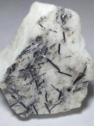 Rutile<br />Crestola Bassa Quarry, Torano Quarrying Basin, Carrara, Apuan Alps, Massa-Carrara Province, Tuscany, Italy<br />36 x 32 mm<br /> (Author: Sante Celiberti)