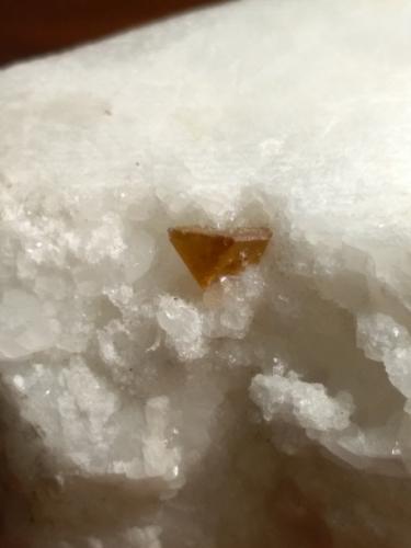 Sphalerite<br />Fantiscritti Quarrying Basin, Carrara, Apuan Alps, Massa-Carrara Province, Tuscany, Italy<br />53 x 31 mm<br /> (Author: Sante Celiberti)