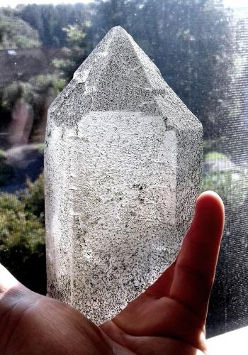 Quartz, Chlorite<br />Schlaten Glacier, Gschlöss Valley, Tauern Valley, East Tyrol, Tyrol/Tirol, Austria<br />Specimen height 13,5 cm<br /> (Author: Tobi)