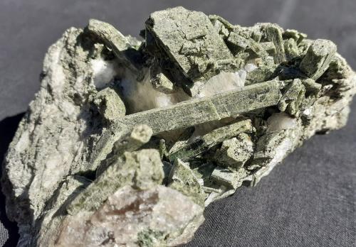 uralite (Actinolite after Diopside)<br />Kesselkaralm, Habach Valley, Hohe Tauern, Salzburg, Austria<br />10 x 8 cm<br /> (Author: Volkmar Stingl)