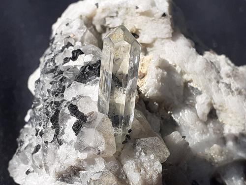 Beryl (variety aquamarine), 'Tourmaline', Quartz<br />Gilgit District, Gilgit-Baltistan (Northern Areas), Pakistan<br />6 x 6 cm<br /> (Author: Volkmar Stingl)