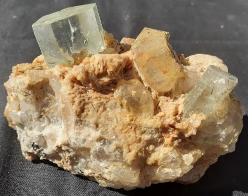 Beryl (variety aquamarine), 'Turmaline', Quartz<br />Gilgit District, Gilgit-Baltistan (Northern Areas), Pakistan<br />9 x 6 cm<br /> (Author: Volkmar Stingl)