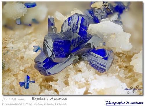 Azurite<br />Mas Dieu, Mercoirol, Alès, Gard, Occitanie, France<br />fov 3.8mm<br /> (Author: ploum)