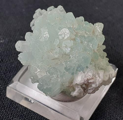 Beryl (variety aquamarine)<br />Dassu, Braldu Valley, Shigar District, Gilgit-Baltistan (Northern Areas), Pakistan<br />2 x 2 cm<br /> (Author: Volkmar Stingl)