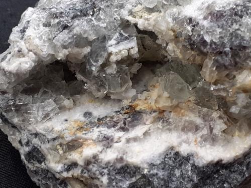 Fluorite, Quartz (variety chalcedony)<br />Yongping Mine, Yongping, Yanshan, Shangrao Prefecture, Jiangxi Province, China<br />7 x 5 cm<br /> (Author: Volkmar Stingl)