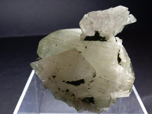 K-Feldspar (variety adularia), Rutile, Chlorite<br />Habach Valley, Hohe Tauern, Salzburg, Austria<br />56 x 50 mm<br /> (Author: Sante Celiberti)