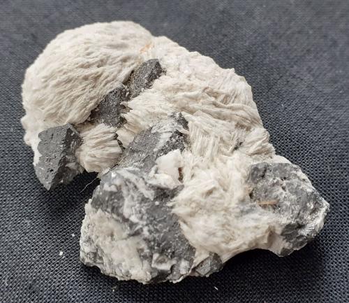 Tetraedrite, Barite<br />Großkogel, St Gertraudi, Reith im Alpbachtal, Distrito Kufstein, Valle Inn, Tirol Norte, Tirol, Austria<br />4 x 3 cm<br /> (Author: Volkmar Stingl)