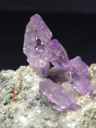 Quartz (variety amethyst)<br />Capurru Quarry, Osilo, Sassari Province, Sardinia/Sardegna, Italy<br />67 x 40,5 mm<br /> (Author: Sante Celiberti)