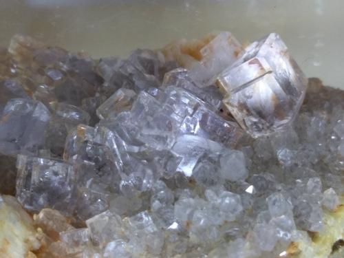 Fluorite, Baryte<br />Silius, Metropolitan City of Cagliari, Sardinia/Sardegna, Italy<br />57 x 44,6 mm<br /> (Author: Sante Celiberti)