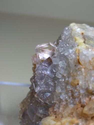 Fluorite, Baryte<br />Silius, Metropolitan City of Cagliari, Sardinia/Sardegna, Italy<br />57 x 44,6 mm<br /> (Author: Sante Celiberti)