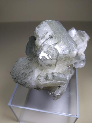 Orthoclase (variety adularia), Chlorite group<br />Zona Paso de San Gotardo, Macizo Central San Gotardo, Leventina, Ticino (Tessin), Suiza<br />81 x 69 mm<br /> (Author: Sante Celiberti)