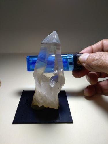 Quartz<br />Bedretto Valley, Leventina, Ticino (Tessin), Switzerland<br />90 x 41.5 mm<br /> (Author: Sante Celiberti)