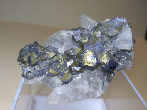 Calcite, Galena, Pyrite<br />San Giovanni Mine, Punta della Torre, Iglesias, Sud Sardegna Province, Sardinia/Sardegna, Italy<br />59 x 42 mm<br /> (Author: Sante Celiberti)