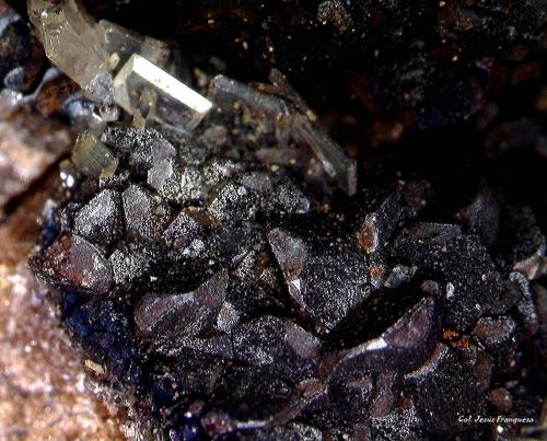 Barita.<br />Corta Santa Matilde, grupo minero Berja, Las Herrerías, Sierra Almagrera, Cuevas del Almanzora, Comarca Levante Almeriense, Almería, Andalucía, España<br />0´969 x 0´471 mm.<br /> (Autor: Jesus Franquesa Baucells)