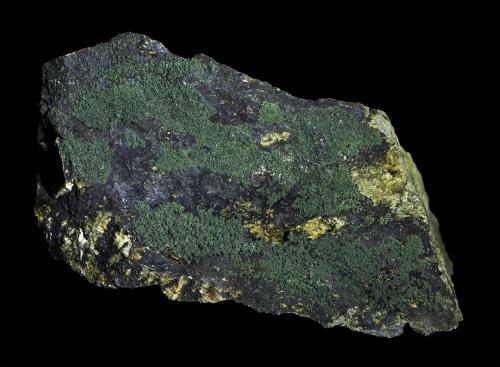 Bayldonite<br />Penberthy Croft Mine, Saint Michael's Mount, Saint Hilary, Mount's Bay District, Cornwall, England / United Kingdom<br />95 x 50 x 50 mm<br /> (Author: Rob Schnerr)