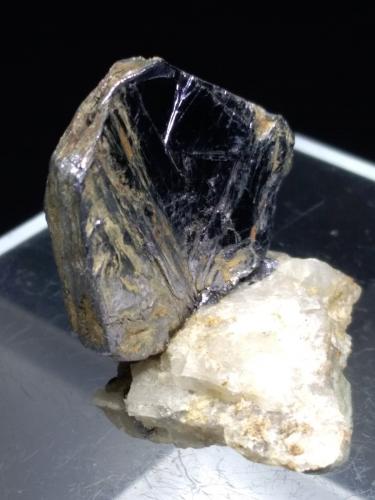 Molybdenite<br />Mina Perda de Pibera, Gonnosfanadiga, Provincia Sud Sardegna, Cerdeña/Sardegna, Italia<br />34 x 32 mm<br /> (Author: Sante Celiberti)
