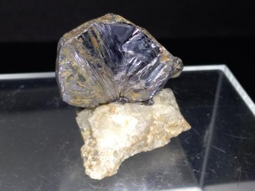 Molybdenite<br />Mina Perda de Pibera, Gonnosfanadiga, Provincia Sud Sardegna, Cerdeña/Sardegna, Italia<br />34 x 32 mm<br /> (Author: Sante Celiberti)
